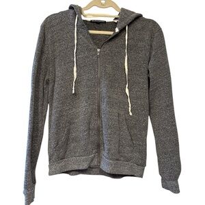 Brandy Melville gray zip up hoodie - Cotton blend One Size